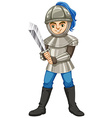 Fighting brave knight Royalty Free Vector Image