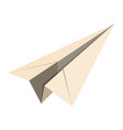 origami paper airplane vector image