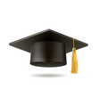 realistic mortar board hat education vector image