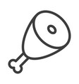 cooked chicken leg simple food icon in trendy vector image vector image