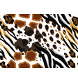 seamless pattern with decorative animal print vector image