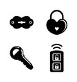 security keys lock simple related icons vector image vector image