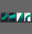 brochure cover design layout set for business vector image vector image
