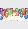 festive birthday vector image