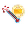 hot weather vector image