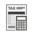tax receip paper document vector image