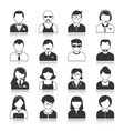 avatar characters icons set vector image