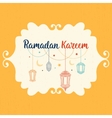 ramadan kareem card vector image