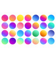 vivid gradient spheres minimalist multicolor vector image