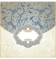 ornate floral vintage template vector image vector image
