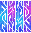 purple color geometric seamless pattern vector image