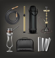hookah stuff set vector image vector image