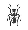 ant icon on white background vector image vector image