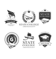 university academy college and school vector image vector image