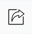 share icon flat design on transparent background vector image vector image
