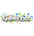winner paper banner vector image