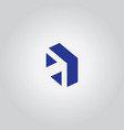 arrow symbol logo vector image vector image