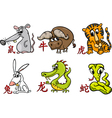 chinese zodiac horoscope signs vector image