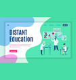 online study web page internet education training vector image vector image