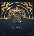 luxury golden mandala background free vector image vector image
