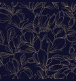 set of floral elements vector image