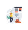 nft token concept with people scene in flat design vector image