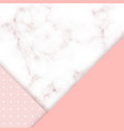 pink marble card design abstract background vector image vector image