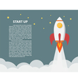 space rocket launch vector image