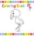 coloring book pages for kids cute cartoon vector image