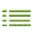 green grass border landscaped lawns meadows vector image vector image