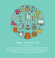 teacher s day vector image