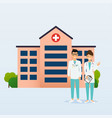 doctors in in medical uniform hospital vector image