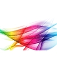 abstract colored wave on background vector image