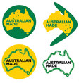 australian made or made in australia logos vector image vector image
