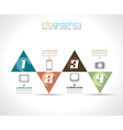 infographic design template with modern flat style vector image