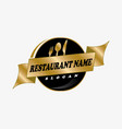 restaurant logotype vector image