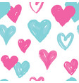 heart seamless pattern holiday background vector image