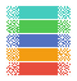 abstract pixel web banners for headers vector image