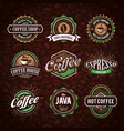 coffee logo collection vector image