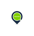 talk point logo icon design vector image