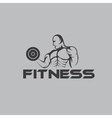 bodybuilder fitness model vector image vector image