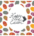 easter greeting retro card vector image vector image