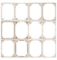 set of decorative frame vector image
