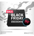black friday sale design conceptual layout vector image