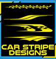 tribal and cool car stripe design set adhesive vector image