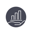 business insurance glyph icon on white background vector image