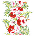 floral ribbon seamless vector image