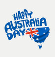 happy australia day concept vector image