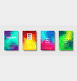 hexagonal polygonal abstract background colorful vector image vector image