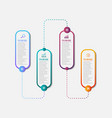 4 steps timeline infographic template vector image vector image